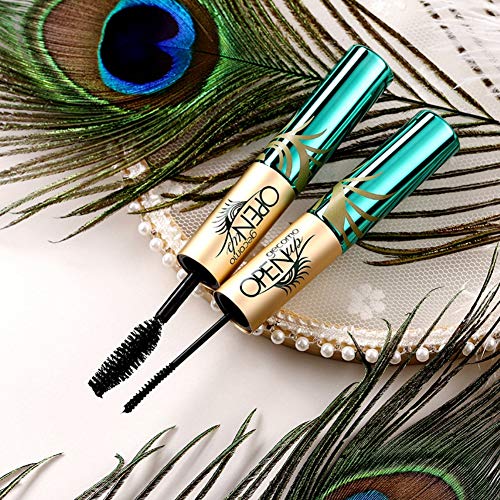 ARTIFUN Peacock Mascara Impermeable Conjunto de fibra de Pestañas de Rímel de Tinte no Mareado