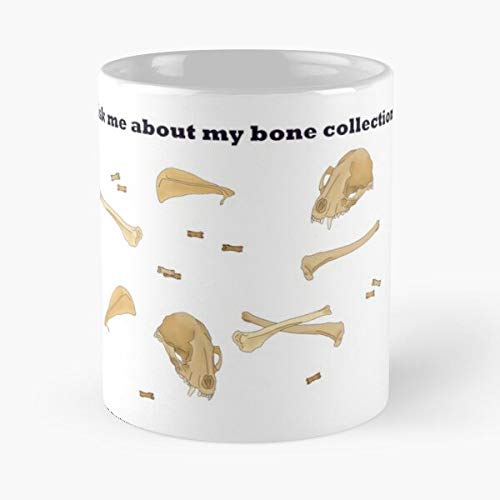 Ask Me About My Bone Collection Classic Mug - Novelty Ceramic Cups 11oz, Unique Birthday And Holiday Gifts For Mom Mother Father-teiltspe