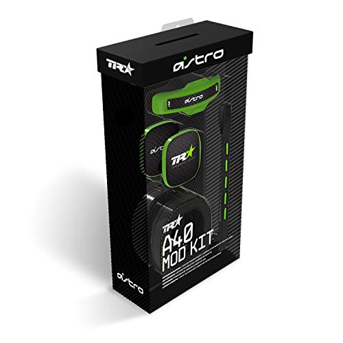 Astro Gaming A40 TR Mod Kit para Auriculares Gaming, Gen 3, Microfóno y Almohadillas con Aislamiento de Ruido, Etiquetas Posteriores Cerradas, Mod Kit ,Verde