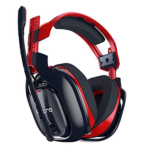 ASTRO Gaming A40 TR-X Auriculares alámbricos, 4ta gen, ASTRO Audio V2, Dolby ATMOS, clavija de 3,5 mm, micrófono intercambiable, para Xbox Series X|S, Xbox One, PS5, PS4, PC, Mac, Switch, Rojo/Azul
