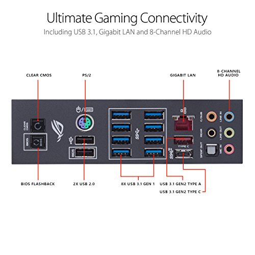 Asus CROSSHAIR VII HERO (WI-FI) AMD AM4 X470 ATX - Placa base gaming con M.2 heatsink, Aura Sync RGB LED, DDR4 3600MHz, 802.11ac Wi-Fi, dual M.2, SATA 6Gb/s y USB 3.1 Gen 2