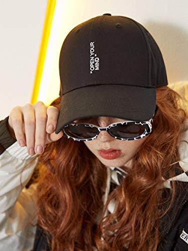 Asylum Seeker La Nueva Marca De Protectores Solares Bordados Béisbol Gorra Al Aire Libre Ajustable Estilo Vintage Unisex Hip Hop Sombrero Aire Libre @Talla Única_Negro