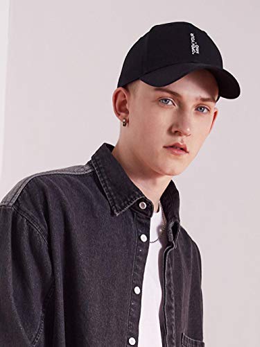 Asylum Seeker La Nueva Marca De Protectores Solares Bordados Béisbol Gorra Al Aire Libre Ajustable Estilo Vintage Unisex Hip Hop Sombrero Aire Libre @Talla Única_Negro