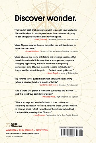 Atlas Obscura: An Explorer's Guide to the World's Most Unusual Places: An Explorer's Guide to the World's Hidden Wonders [Idioma Inglés]