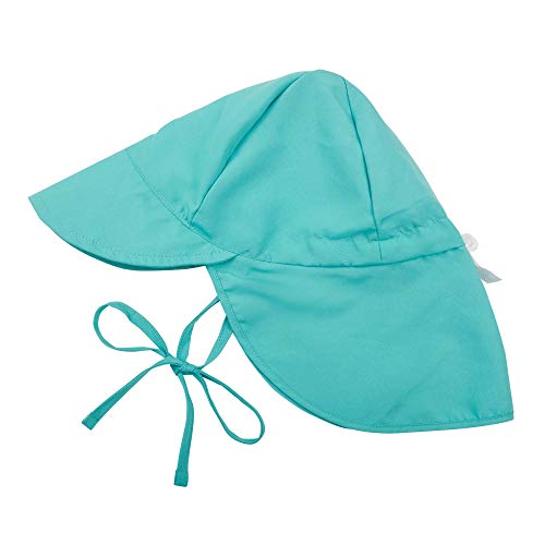 Atuka - Sombrero de sol unisex para bebé, transpirable, para la playa, gorro con bandas de sujeción y protección para la nuca, sombrero de verano lima 3-18 meses