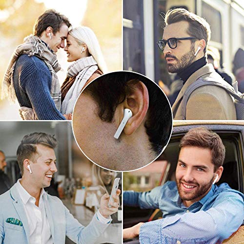 Auriculares Bluetooth 5.0Micrófono Incorporado y Estuche Cargador, Sonido 3D Estéreo Alta Definición Reducción Ruidos, Compatible con Airpods/Android/iPhone/Samsung