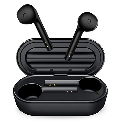 Auriculares Bluetooth, Auriculares inalámbricos Bluetooth 5.0 Audífonos Wireless en Oido Carga Rapida USB-C Impermeables Micrófono Incorporado Sonido Estéreo con Graves Profundos con Caja de Carga