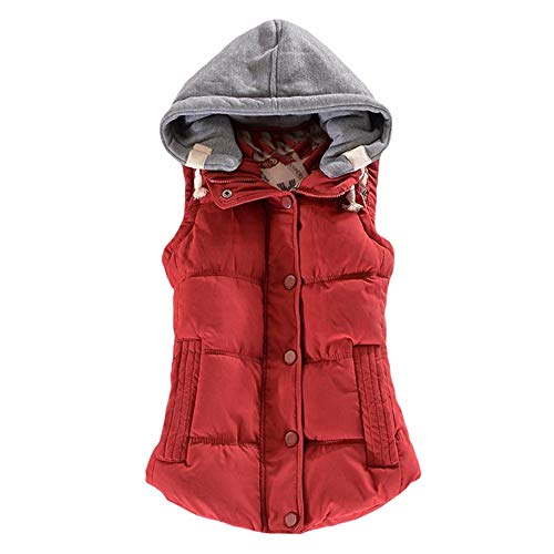 Autumn Winter Basic Jackets Coat Women Vest Women Hooded Veste Femme Parkas Casaco Black XL