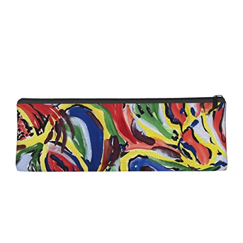 Avant Garde Art 3 Triángulo Pen Bolsa Portátil Lápiz Estuche Cosmético Bolsa Bolsa para Oficina Estudiantes Mujeres