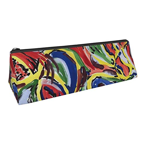 Avant Garde Art 3 Triángulo Pen Bolsa Portátil Lápiz Estuche Cosmético Bolsa Bolsa para Oficina Estudiantes Mujeres