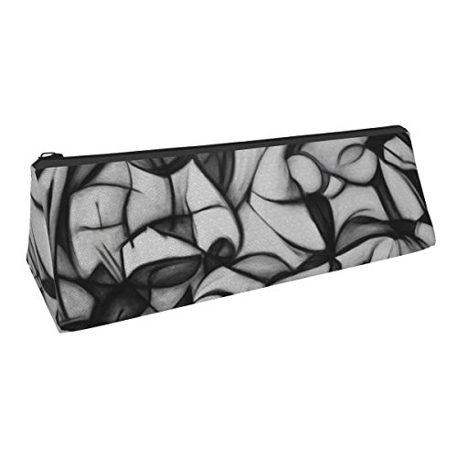 Avant Garde Art 4 triángulo pluma bolsa portátil lápiz estuche cosmético bolsa bolsa para oficina estudiante mujeres