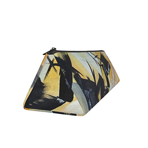 Avant Garde Triángulo Pen Bolsa Portátil Lápiz Estuche Cosmético Bolsa Bolsa para Oficina Estudiantes Mujeres