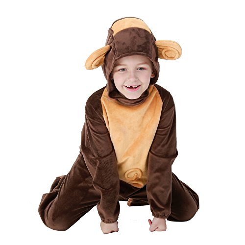Avsvcb Cosplay Navidad Traje de Mono Europeo y Americano Regalo de Novedad de Halloween Juego de Animales para niños Servicio a Domicilio