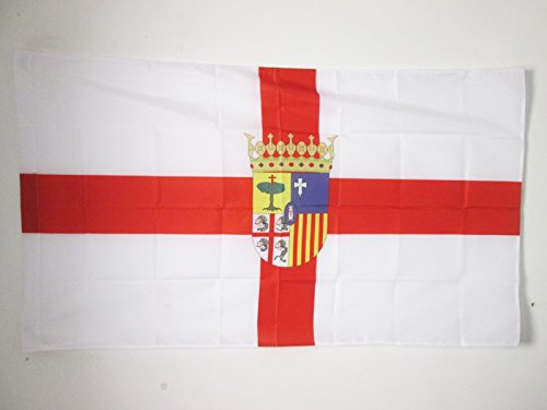 AZ FLAG Bandera de la Provincia DE Zaragoza 90x60cm para Palo - Bandera Zaragoza EN ARAGÓN 60 x 90 cm