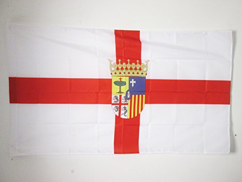AZ FLAG Bandera de la Provincia DE Zaragoza 90x60cm para Palo - Bandera Zaragoza EN ARAGÓN 60 x 90 cm