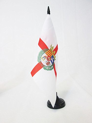 AZ FLAG Bandera de Mesa de la Provincia DE HUESCA 21x14cm - BANDERINA de DESPACHO HUESCA EN ARAGÓN 14 x 21 cm