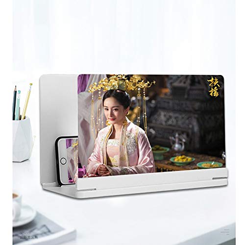 AZCSPFALB 20 Pulgadas Moda Lupa de Pantalla del Teléfono, Pantalla Grande Multifuncional Plegable del Titular for Teléfono Móvil 3D Universal HD Portátil Proyector para Smartphone