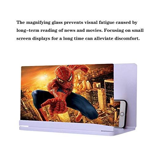 AZCSPFALB 20 Pulgadas Moda Lupa de Pantalla del Teléfono, Pantalla Grande Multifuncional Plegable del Titular for Teléfono Móvil 3D Universal HD Portátil Proyector para Smartphone