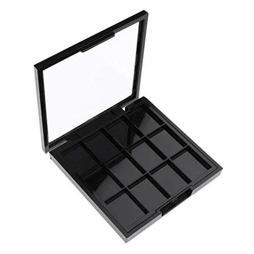 B Baosity 12 Ranuras Vacía Paleta de Rubor Sombras Ojos Bálsamo de Labios Portable DIY Accesorios