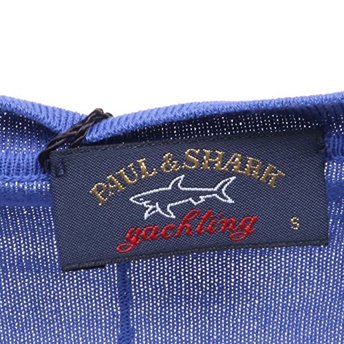 B7780 cardigan donna PAUL & SHARK blu maglione seta sweater woman [S]