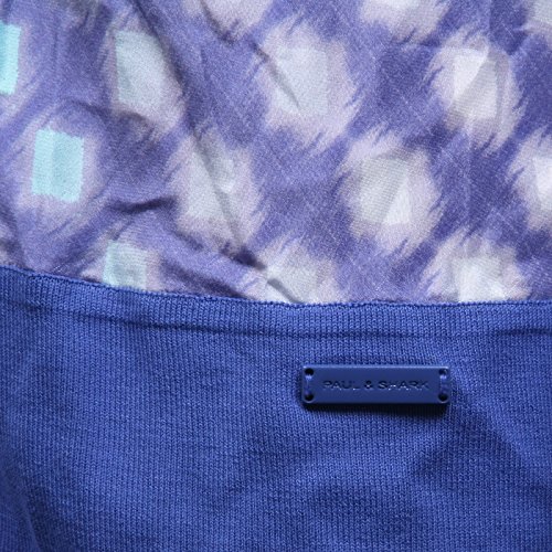 B7780 cardigan donna PAUL & SHARK blu maglione seta sweater woman [S]