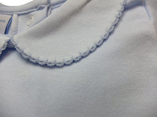 babidu BODY CUELLO BATISTA, Body para Bebé-Niños, Celeste, 12 meses