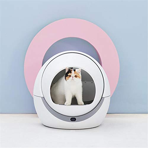 BABIFIS Inodoro automático para Gatos Caja de Arena automática para Gatos Inducción Limpieza rotativa Cat Robot Litter Large Kitty Caja de Arena autolimpiante
