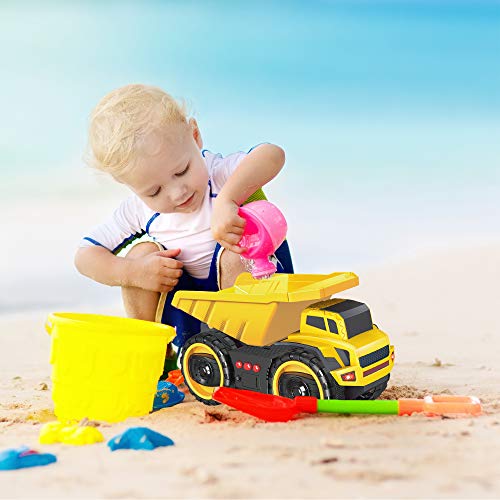 baby 1st Camión de Juguete de construcción 22 cm, Juguetes Modelo Grande para niños y niñas, Juego de 2 Camiones de vehículos para niños de 2 a 3 años +