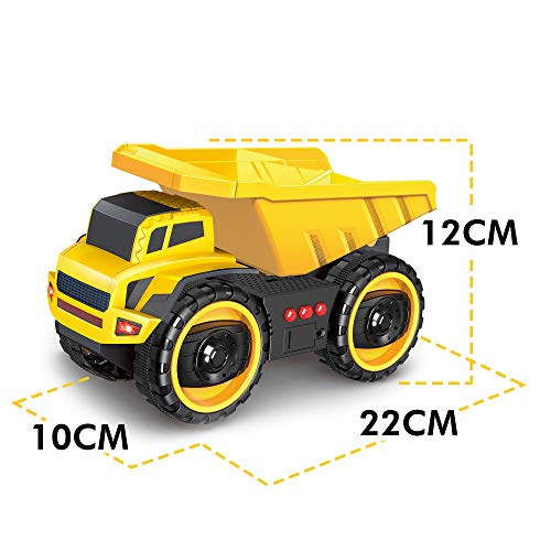 baby 1st Camión de Juguete de construcción 22 cm, Juguetes Modelo Grande para niños y niñas, Juego de 2 Camiones de vehículos para niños de 2 a 3 años +