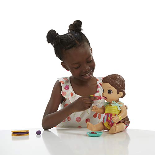 Baby Alive- Snackin Lily Brn Hair, Multicolor (Hasbro E5842EU4) , color/modelo surtido