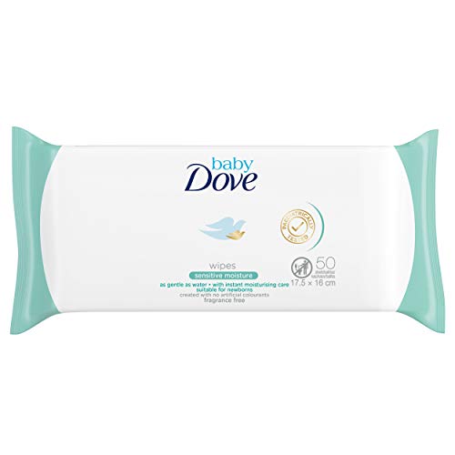 Baby Dove Toallitas húmedas sensitive moisture - Pack de 12 x 50 (Total: 600 toallitas)