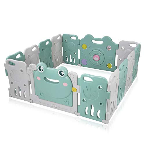 Baby Vivo Parque Corralito Plegable Puerta Robusto Plastico Bebe Barrera de Seguridad Jugar - Fridolin