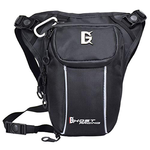 Bageek Bolso para Piernas, Bolsa Pierna Moto Motocicleta Bolso de Pierna Moto riñonera Bolsa De Pierna para Hombres Mujeres Bolsos de Oxford Impermeables de la Motociclet para Escalada Motocicleta