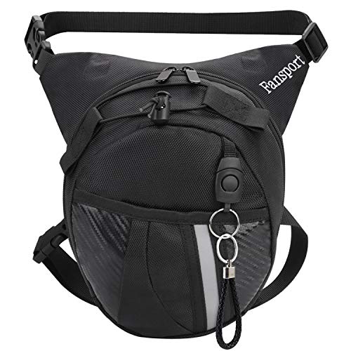 Bageek Bolso Pierna,Bolsa Pierna Moto piernera Moto Hombre,riñonera de Pierna Hombre Mochila Pierna Moto Impermeable Riñoneras de Moda Riñoneras de Marcha