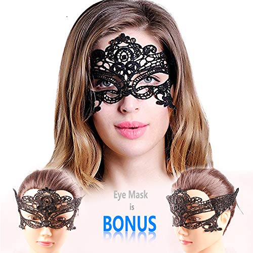 BagTu Conjunto de aretes y Collar de Encaje Negro, Gargantilla con Colgante Rojo Lolita Gothic para Disfraces de Halloween y Bodas