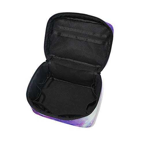 BALII Purple Planet Out Space - Bolsa de viaje para maquillaje, organizador de almacenamiento para mujeres y niñas