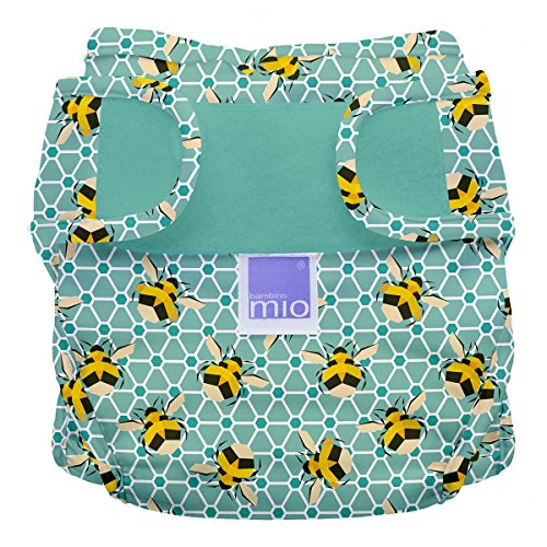 Bambino Mio, miosoft cobertor de pañal, abejas, talla 2 (9 kg+)