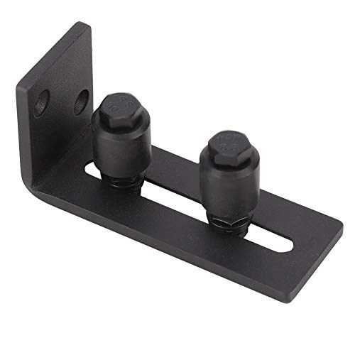 banapo Negro Suave de 3 Pulgadas de Grosor para guías de Piso duraderas, Rodillos de guía de Piso y(Black Ordinary Double Wheel)