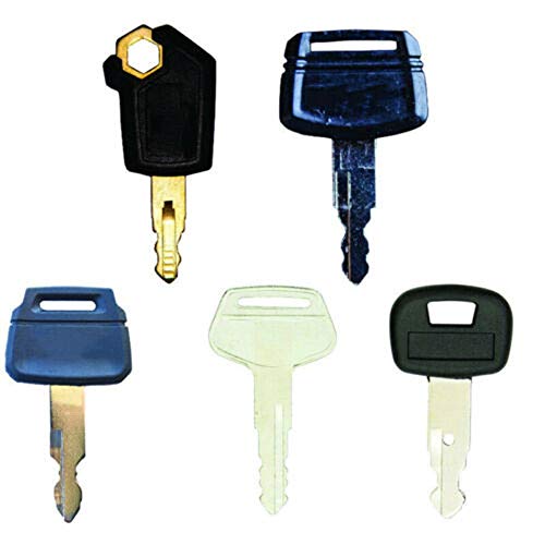 BAQI 5PCS Reemplazo de Llaves de Encendido Interruptores de Arranque para Caterpillar 5p8500, Hitachi h800, Kobelco k250, Komatsu 787, Kubota 459a Excavadora Equipo Pesado