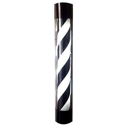 Barberos LED Polo Europeo de peluquería clásica de 24 "/ 35" estilo clásico de LED de luz de poste del peluquero peluquería peluquería de la muestra abierta Iluminador giratoria Blanco Negro tiras lle