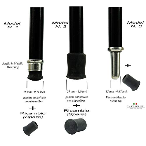 Bastón de madera y estaño águila ceremonia elegante señora por un mango de asta sólida. Adaptable, diseño Cavagnini Italia