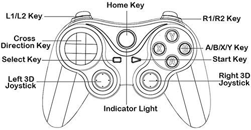 BBGSFDC Gamepad, Joypad Interruptor Remoto Control Juegos Joystick for Shooting Fighting Juego de Carreras Gamepad Controlador de Juegos inalámbrico (Color : Blue)
