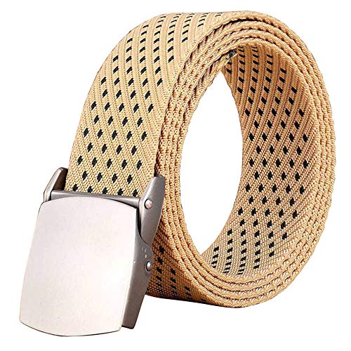 BCNJ Cinturón Tejeduría Pretina Moda Masculina Cinturón De Nylon Negro Correas Casuales Cinturones A Rayas De Lona Hombres Mujeres Jeans