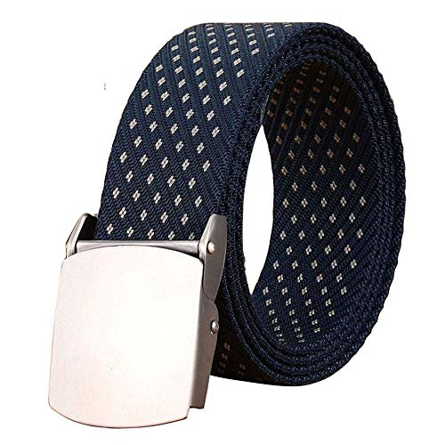 BCNJ Cinturón Tejeduría Pretina Moda Masculina Cinturón De Nylon Negro Correas Casuales Cinturones A Rayas De Lona Hombres Mujeres Jeans