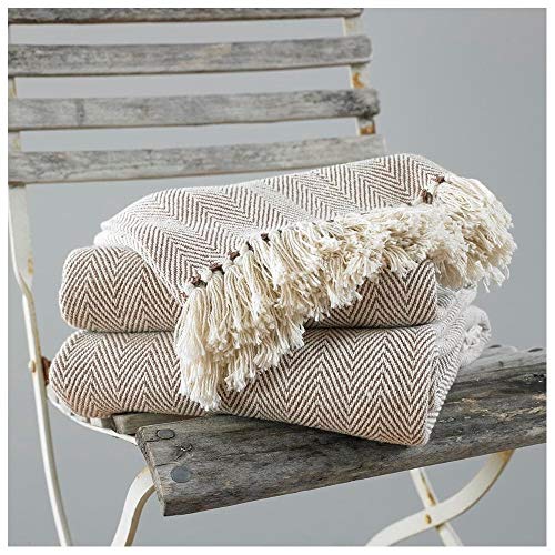 Beamfeature Country Club como Manta, 127 x 152 cm, Natural