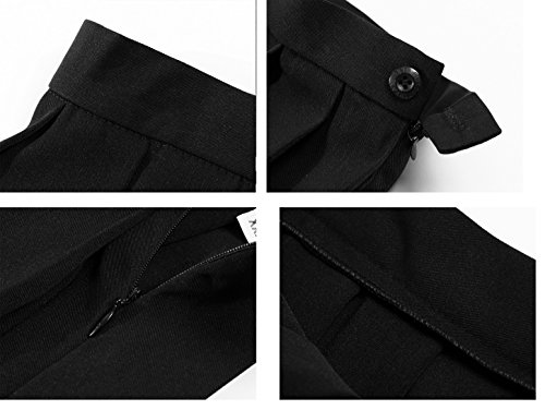 Beautifulfashionlife Mujer Talle Alto plisado Cosplay disfraces faldas de Japón