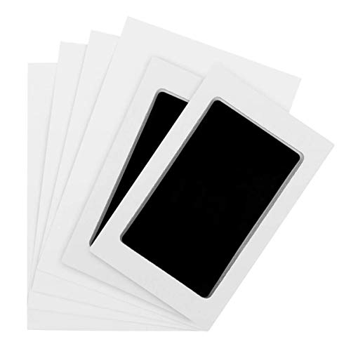 bebé Kits De Impresión De Huellas De Mano Y Pies, Richaa 2 Pcs de tinta seguras y no tóxicas para el bebé recién nacido Registro de nacimiento Shower Almohadillas Regalo de cumpleaños (Negro)