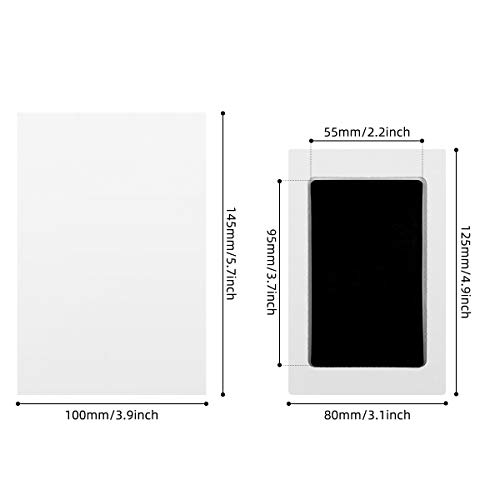 bebé Kits De Impresión De Huellas De Mano Y Pies, Richaa 2 Pcs de tinta seguras y no tóxicas para el bebé recién nacido Registro de nacimiento Shower Almohadillas Regalo de cumpleaños (Negro)