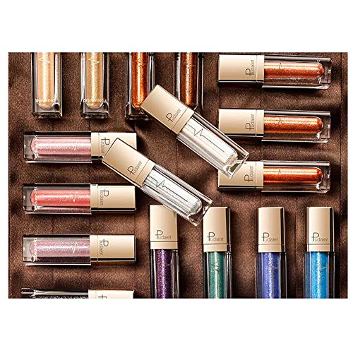 Beito 1 UNID Líquido Brillo Sombra de Ojos Brillo Metálico Brillo Delineador de ojos Pigmento Ceja Brillo Ojos A Prueba de agua Cosmético Para Fiesta Festival Maquillaje(11)