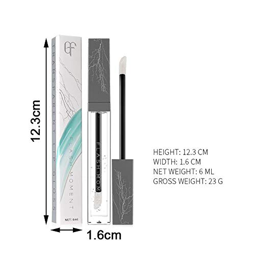 Beito Clear Lip Gloss 1PC Transparent Lip Gloss Brillo no pegajoso Lip Gloss Natural Lip Primer Lips Bálsamo de tratamiento de aceite humectante para labios secos (6ML)